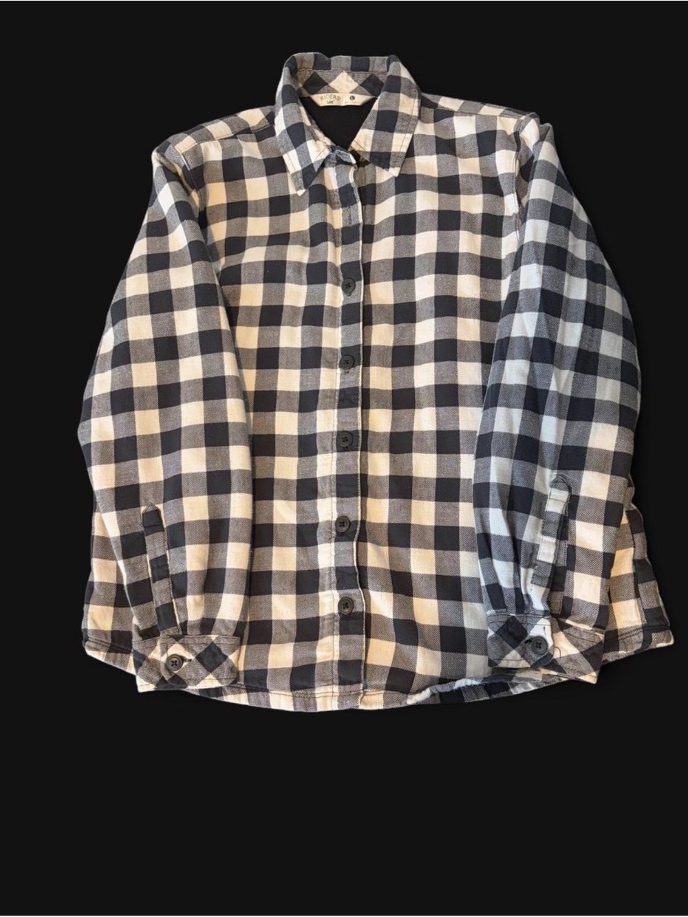 Riders by Lee Classic Black & White Check Button-Up Shirt - Men's